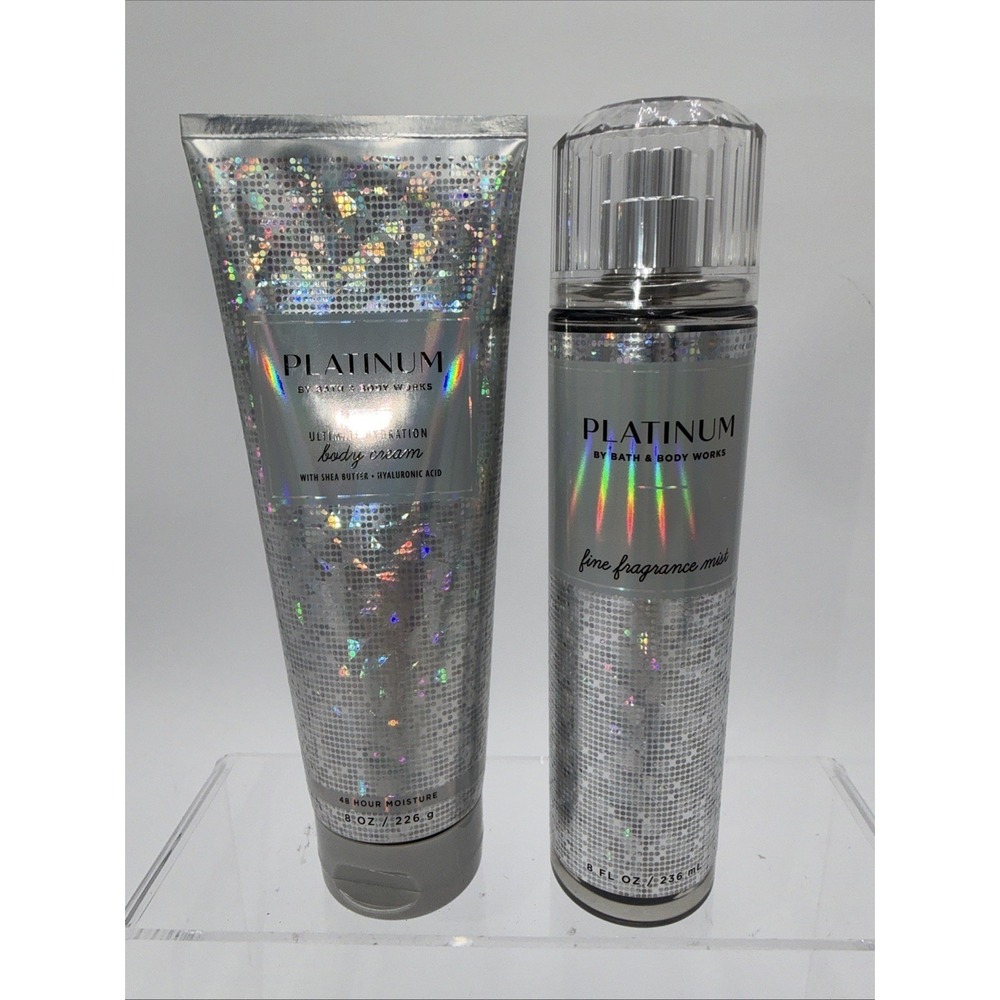 Bath & Body Works PLATINUM Ultimate‎ Hydration Body Cream & Fine Fragrance Mist